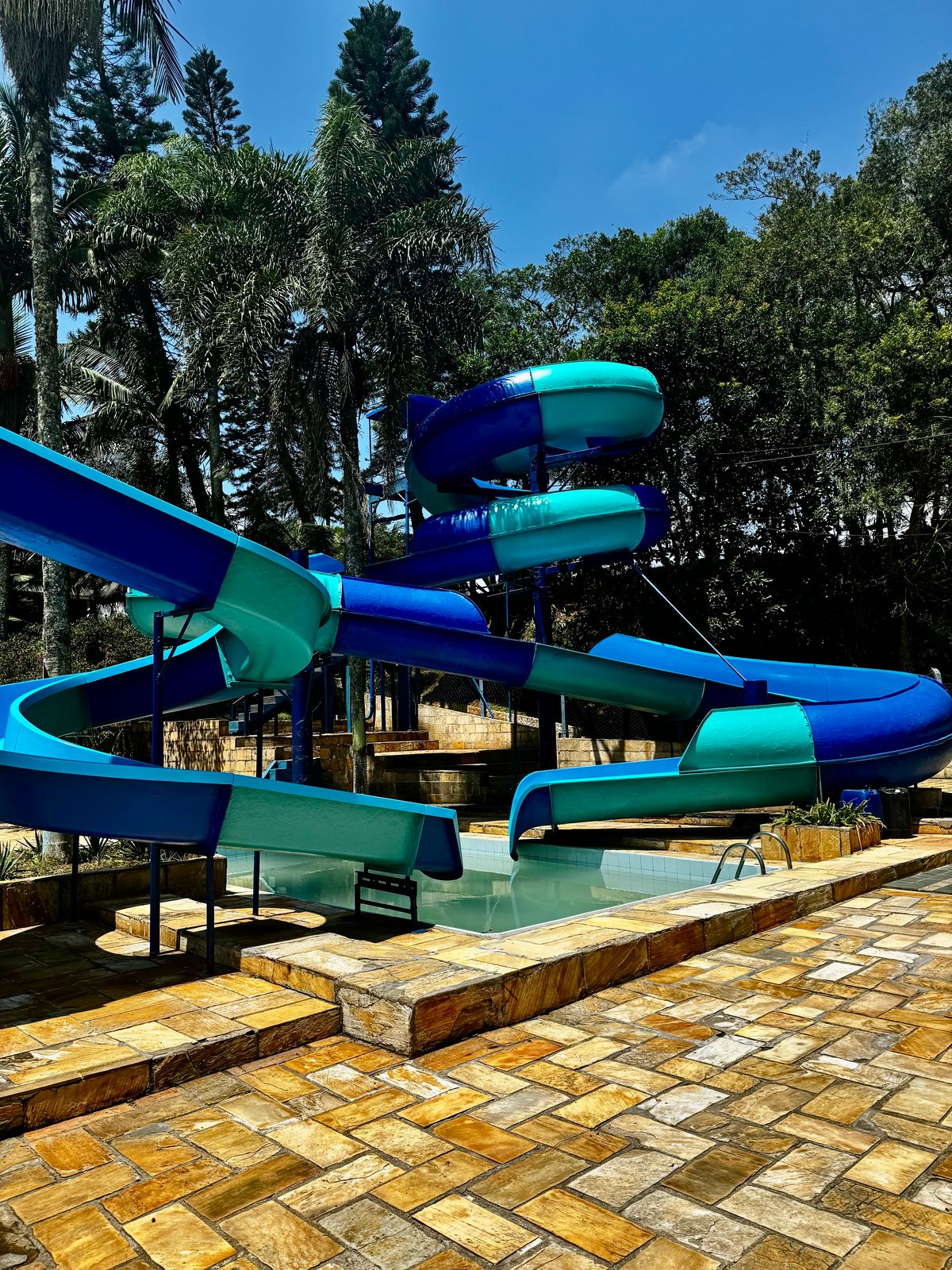 Vista geral das piscinas