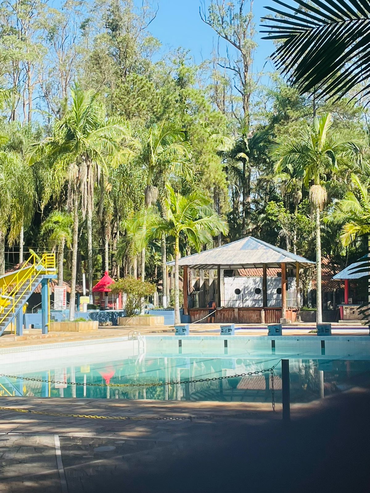 Vista geral das piscinas