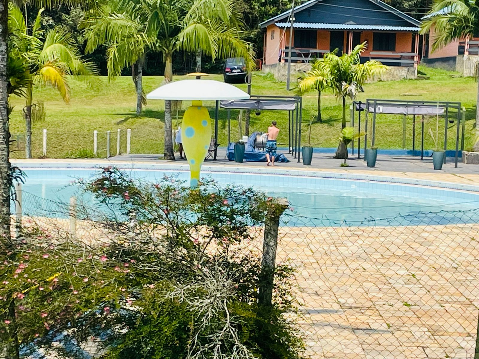 Vista geral das piscinas