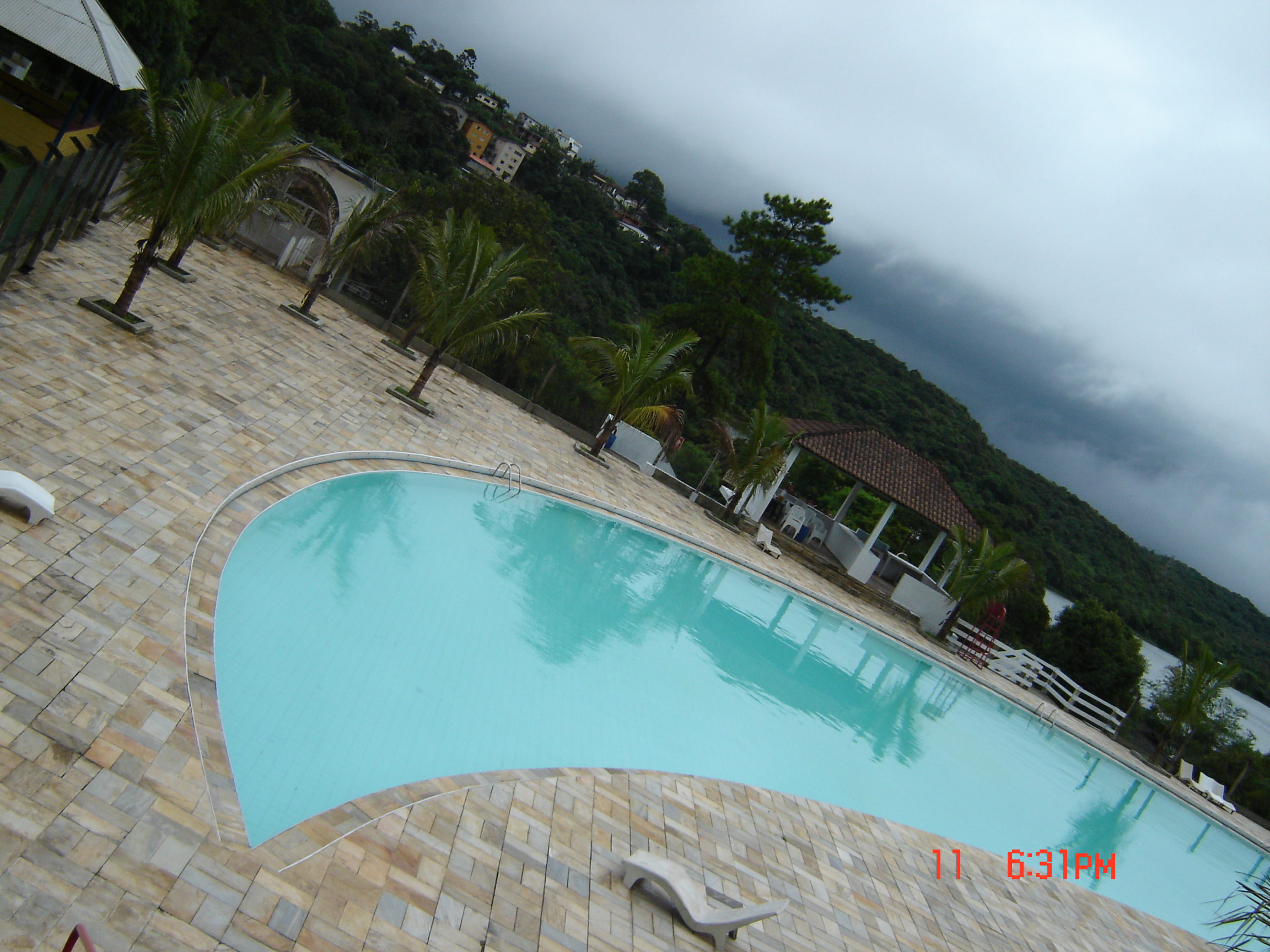Vista geral das piscinas
