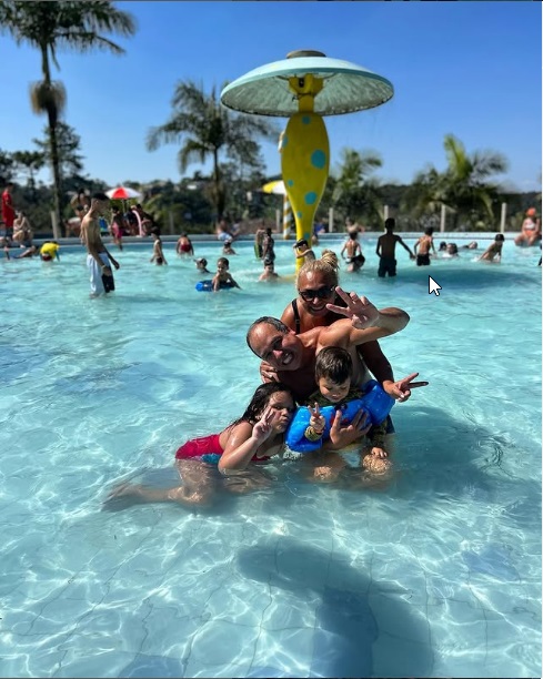 Vista geral das piscinas